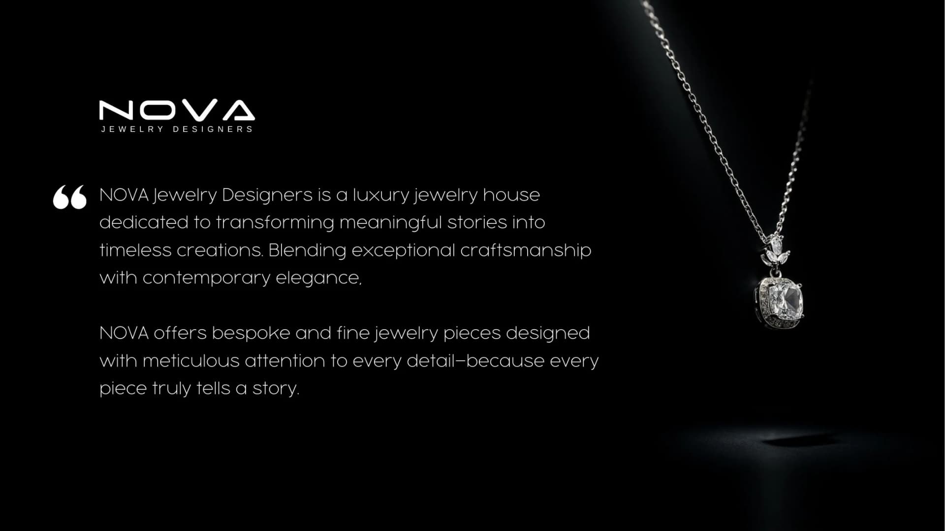 NOVA Jewelry Designers — portfolio work from the FMG Company Profile