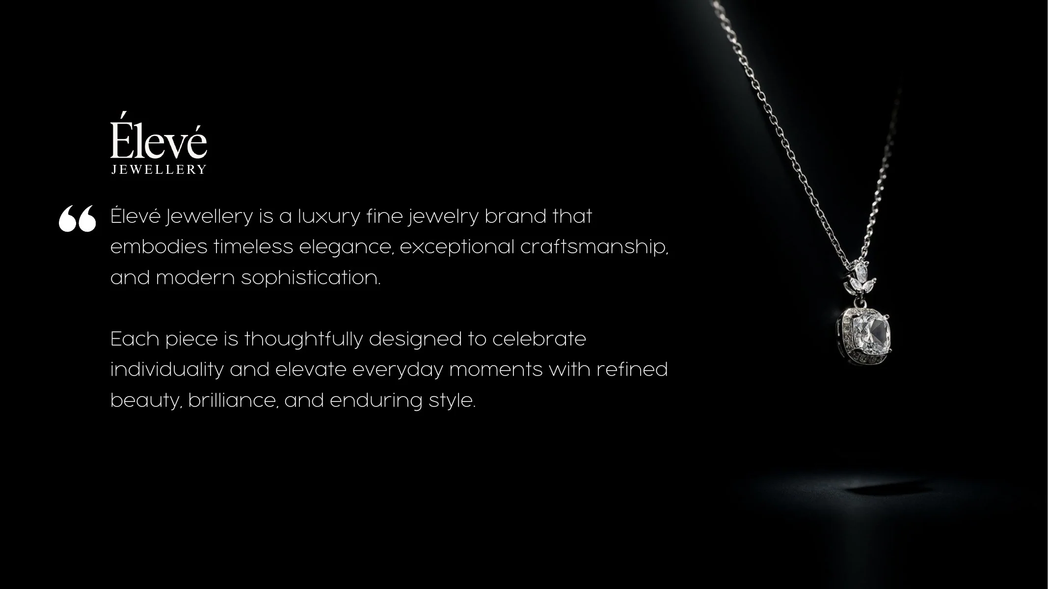 Élevé Jewellery — brand introduction from the FMG Company Profile