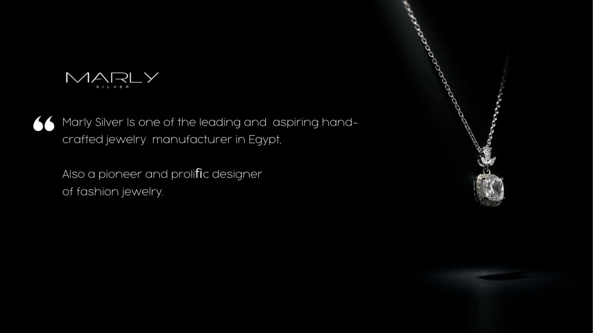 Marly Silver — portfolio work from the FMG Company Profile