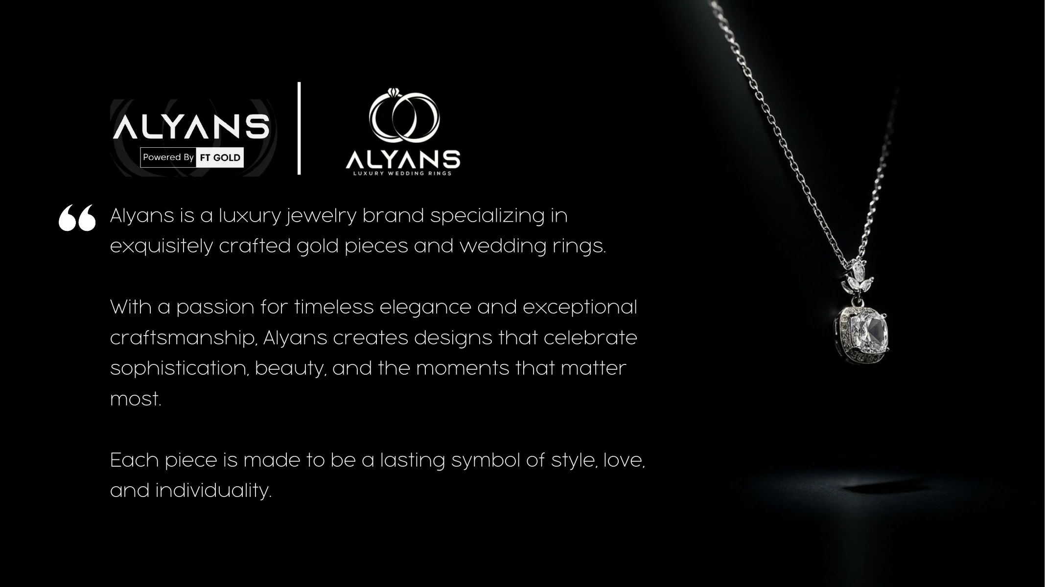 Alyans — portfolio work from the FMG Company Profile