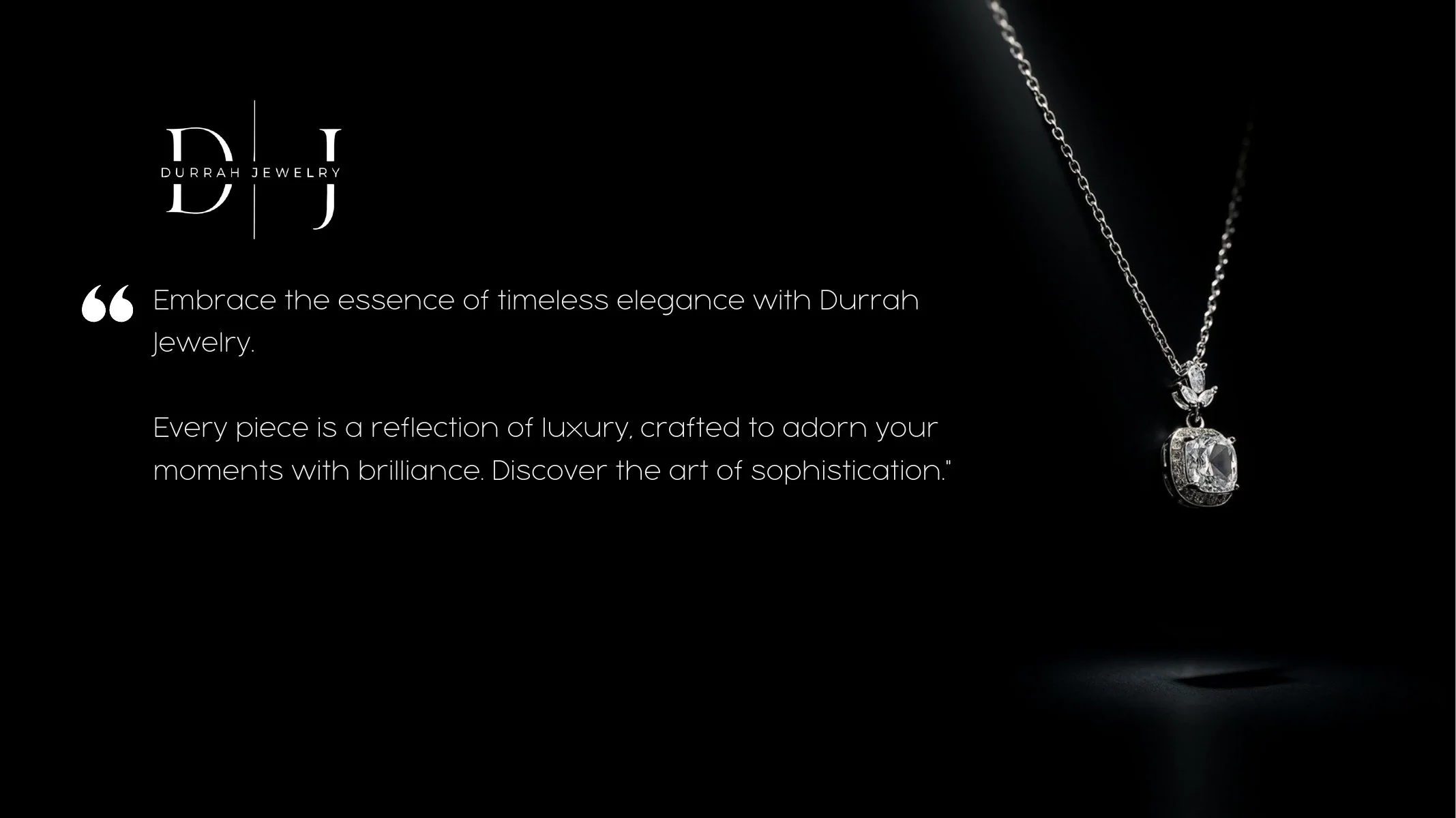 Durrah Jewelry — portfolio work from the FMG Company Profile