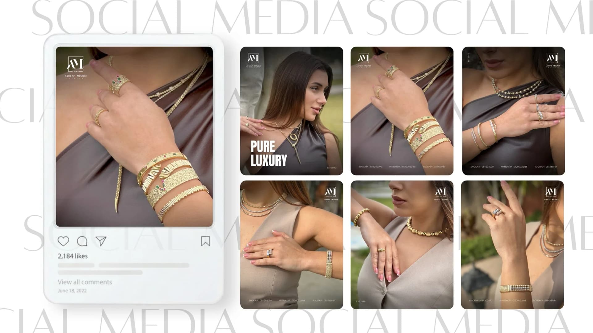 Ashraf & Mounir Jewellery — featured project imagery from the FMG Company Profile