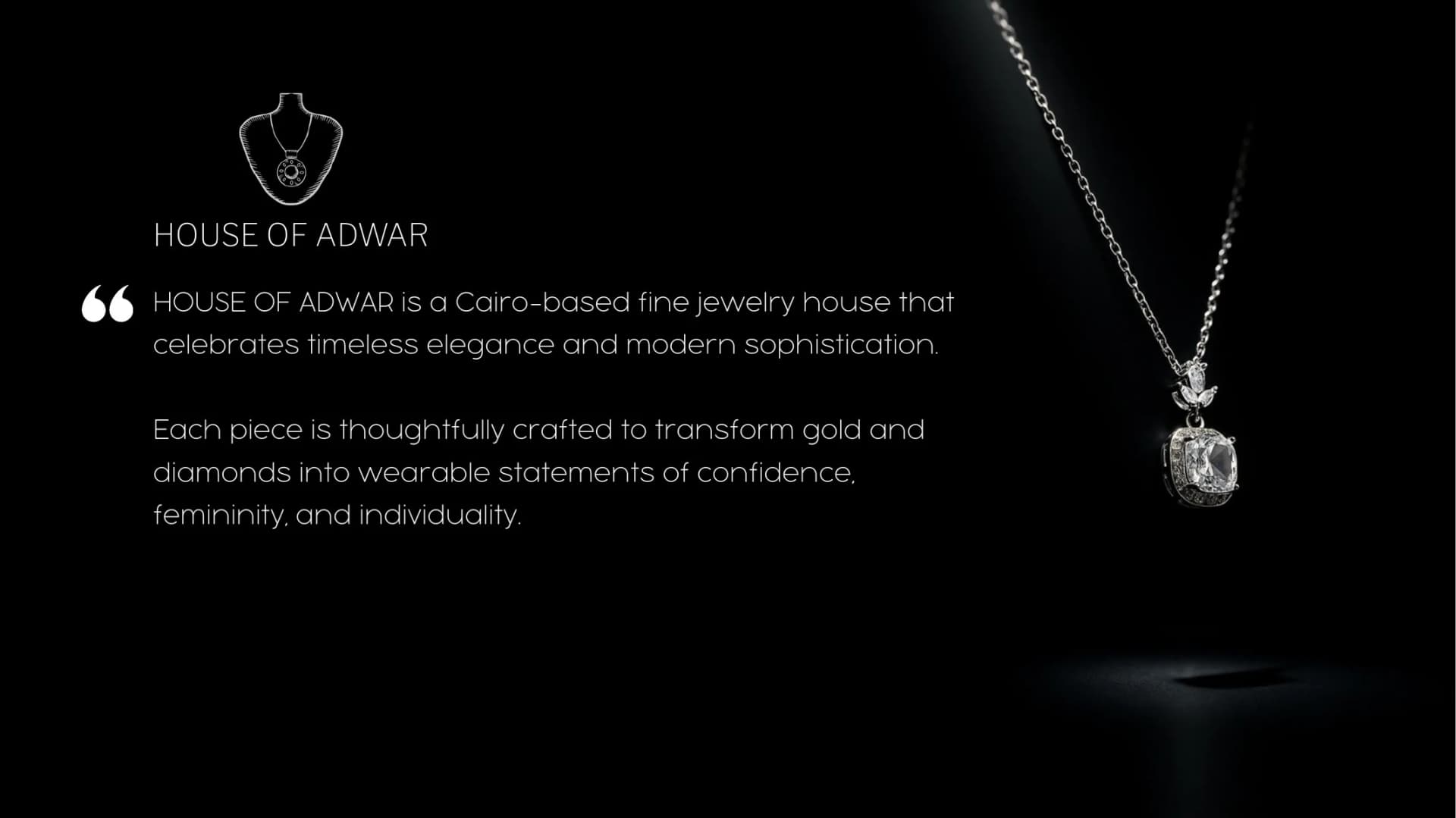 House of Adwar — portfolio work from the FMG Company Profile