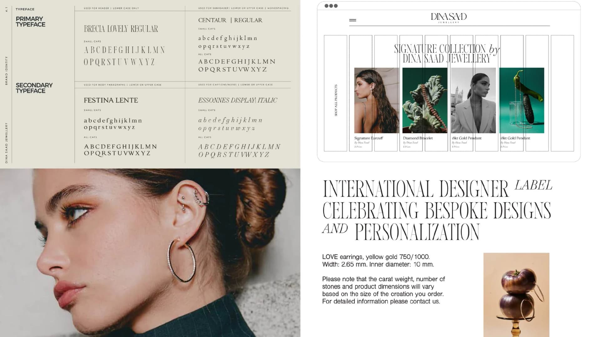 Dina Saad Jewellery — portfolio work from the FMG Company Profile